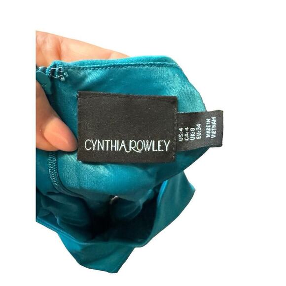 Cynthia Rowley Green Sleeveless V-Neck Racer Back Bodycon Dress Size 4 - Picture 6 of 6